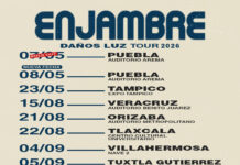 Enjambre expande su Daños Luz Tour 2026